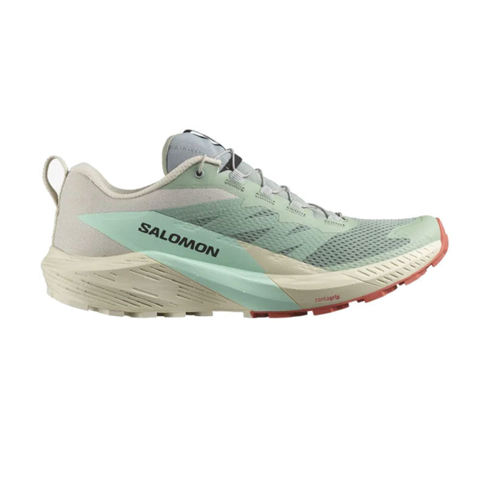 Salomon - Uomo Sense Ride 5 Lily Pad / Rainy Day Bleached Aqua