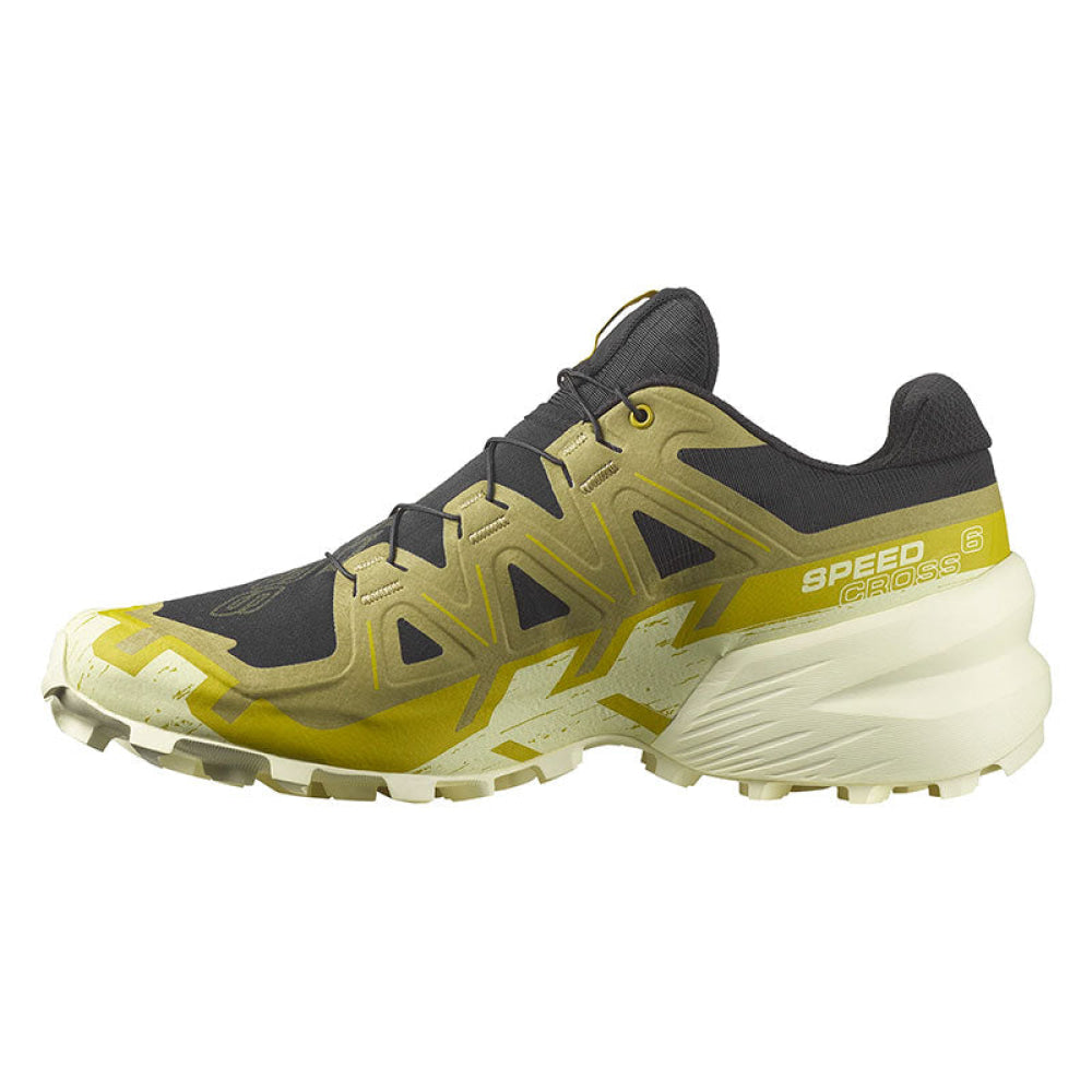 Salomon - Uomo Speedcross 6 Black / Cress Green Transparent Yellow