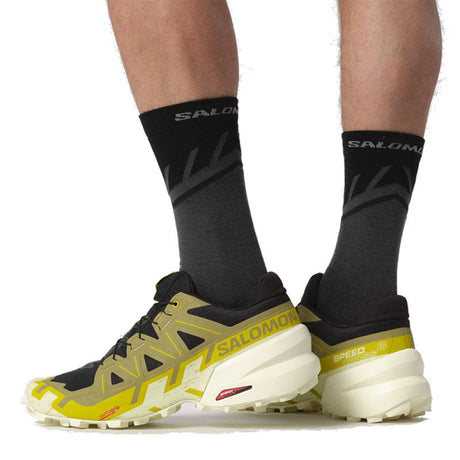 Salomon - Uomo Speedcross 6 Black / Cress Green Transparent Yellow