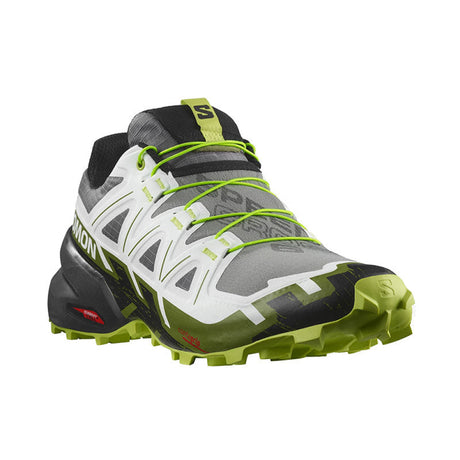 Salomon - Uomo Speedcross 6 Black / White Acid Lime