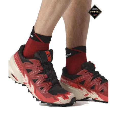 Salomon - Uomo Speedcross 6 Gtx Black / Red Dalhia Poppy