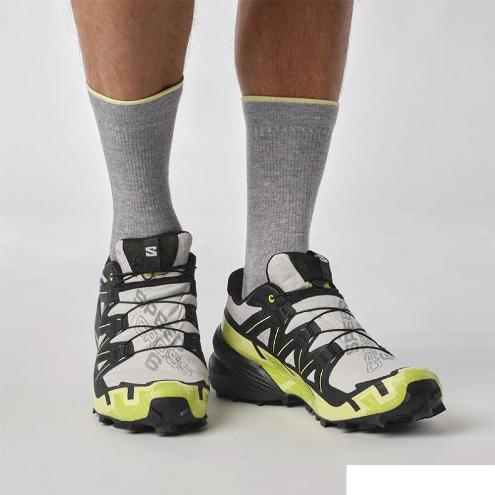 Salomon - Uomo Speedcross 6 Gtx Lunar Rock / Black Sunny Lime