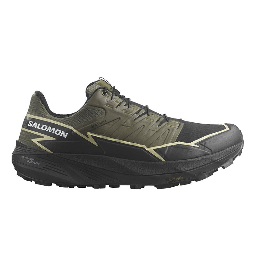 Salomon - Uomo Thundercross Gtx Olive Night / Black Alfalfa 40