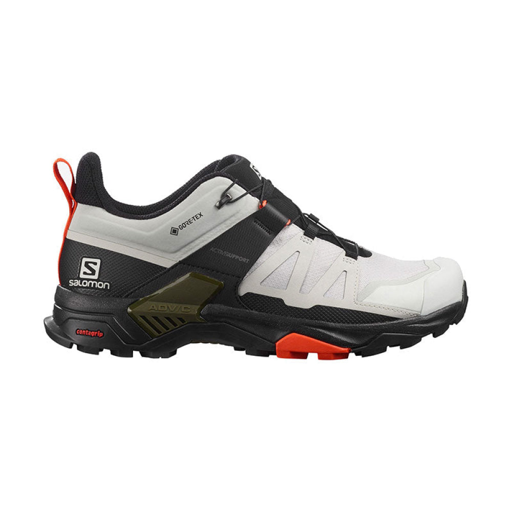 Salomon - Uomo X Ultra 4 Gtx Lunar Rock / Black Cherry Tomato 41 1/3