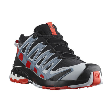 Salomon - Uomo Xa Pro 3D V8 Gtx Black / Fiery Red Faded Denim