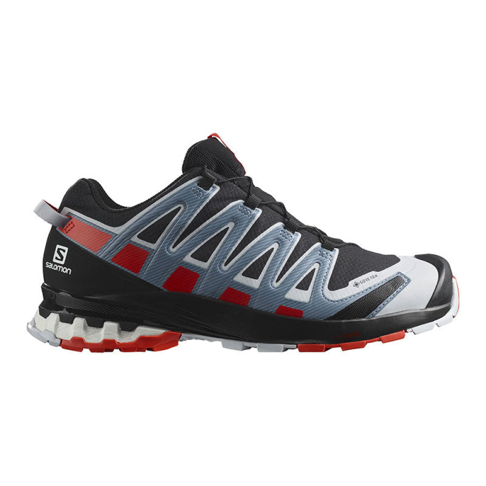 Salomon - Uomo Xa Pro 3D V8 Gtx Black / Fiery Red Faded Denim 44 2/3