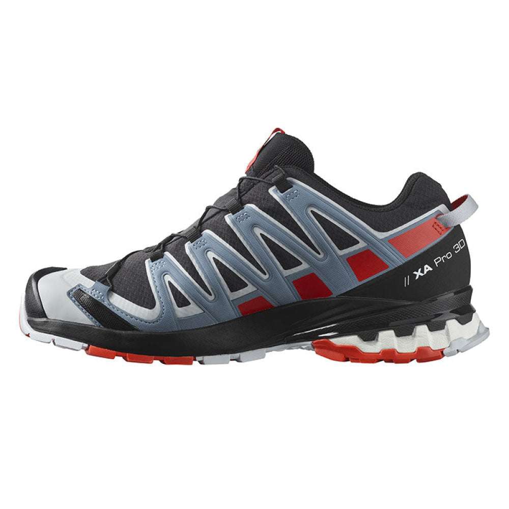 Salomon - Uomo Xa Pro 3D V8 Gtx Black / Fiery Red Faded Denim