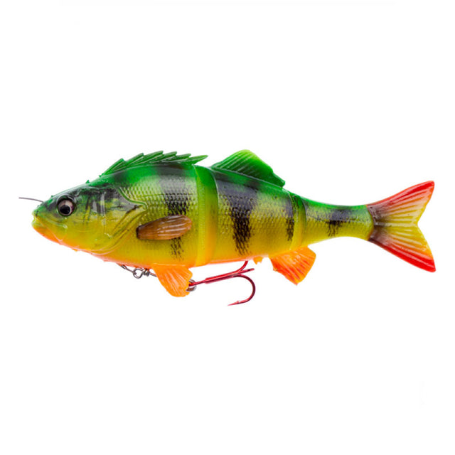 Savage Gear - 4D Line Thru Perch 17Cm 6.7’ 63G 2 1/4 Oz Slow Sink 02 Fire Tiger