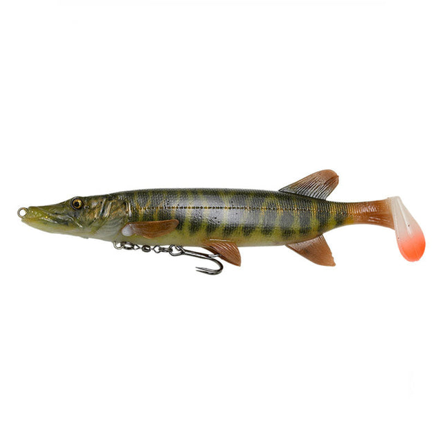 Savage Gear - 4D Pike Shad 20Cm 8’ 65G 2 1/3 Oz Slow Sink Ss 01 Striped Pike