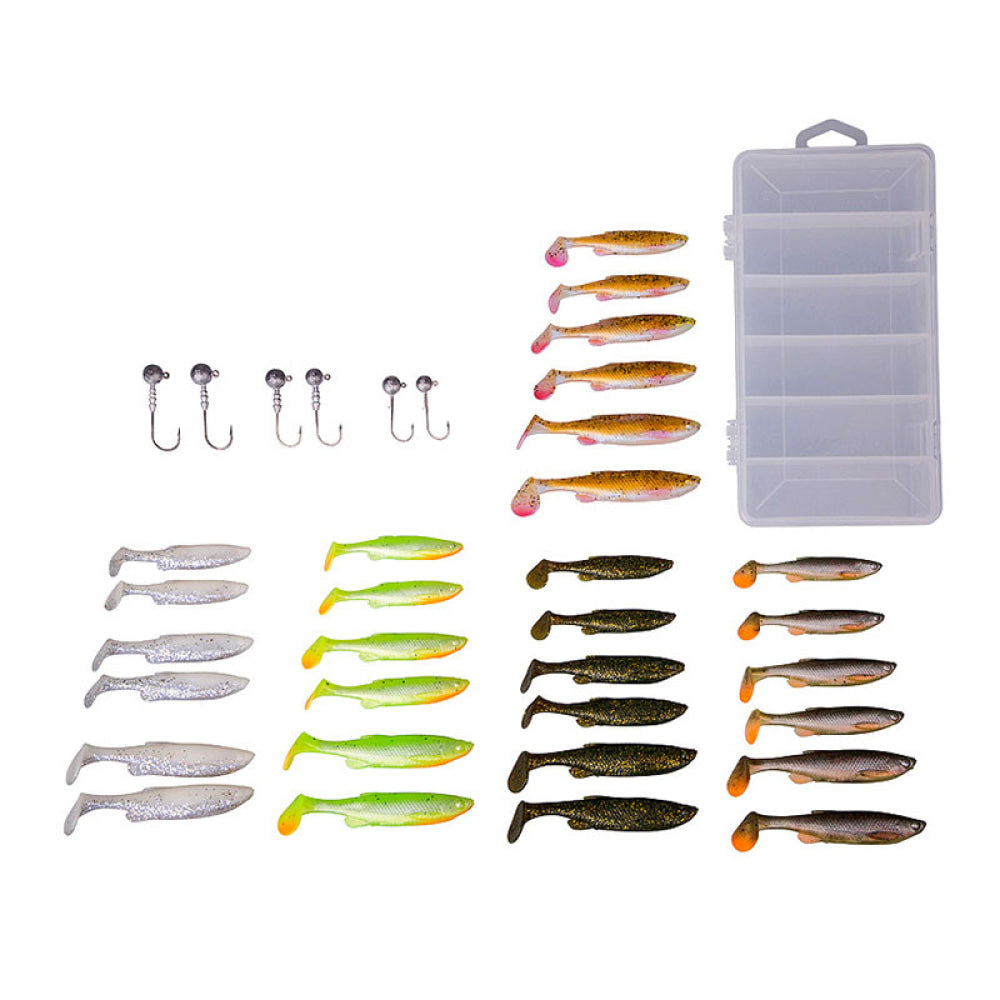 Savage Gear - Fat Minnow T-Tail Kit 30+6 Pcs