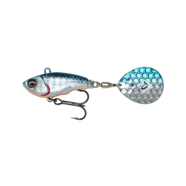 Savage Gear - Fat Tail Spin 8Cm/24G Sinking Blue Silver