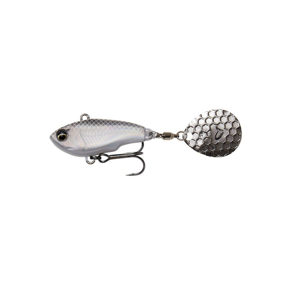 Savage Gear - Fat Tail Spin 8Cm/24G Sinking White Silver