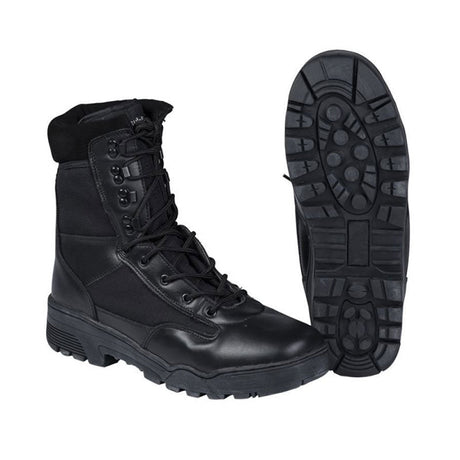Scarponi - Mil-Tec Tactical Stiefel Leder/Cordura Schw 38