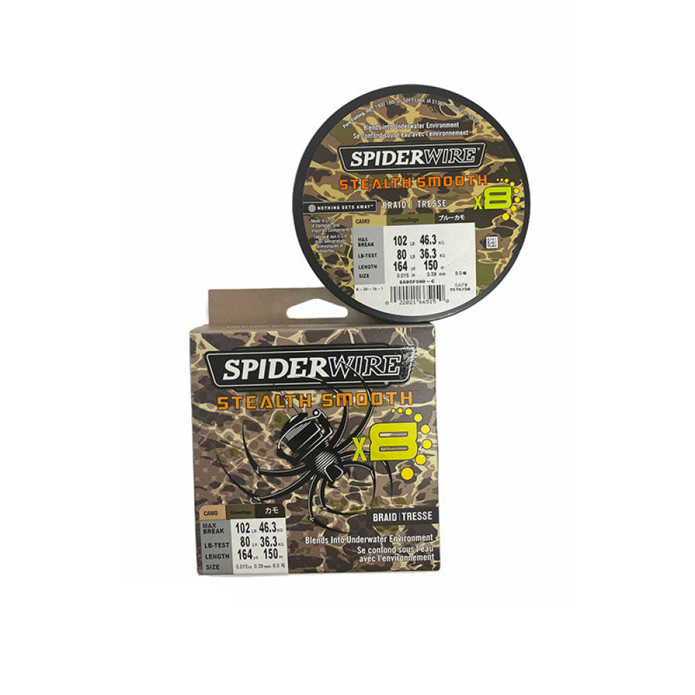 Spiderwire - Camo Stealth Smooth X8 164Yd Max Break 102Lb Lb-Test 80Lb