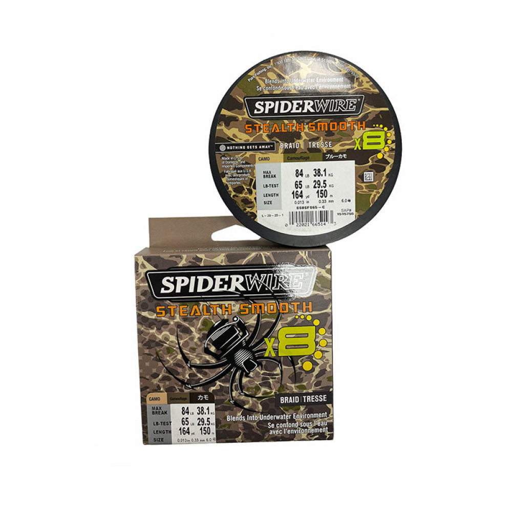 Spiderwire - Camo Stealth Smooth X8 164Yd Max Break 84Lb Lb-Test 65Lb