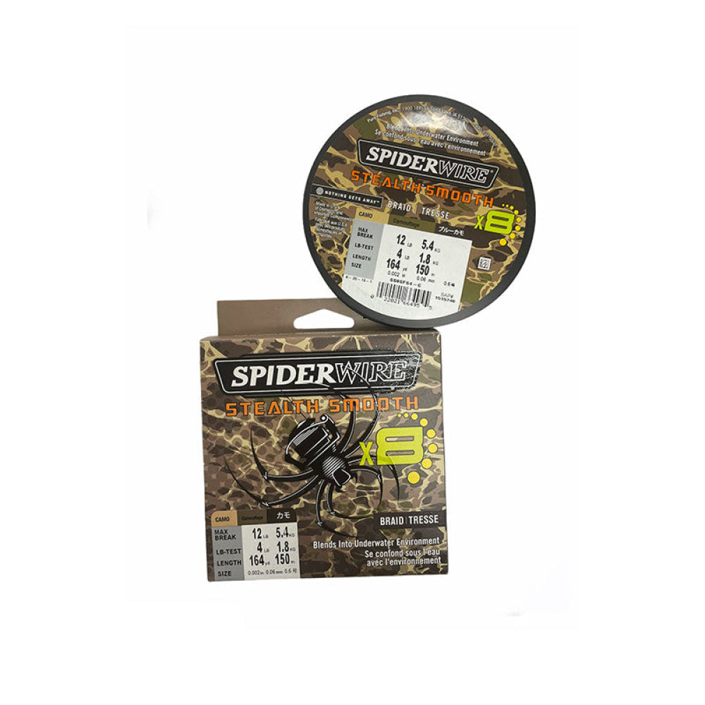 Spiderwire - Stealth Smooth X8 164Yd Max Break 12Lb Lb-Test 4Lb