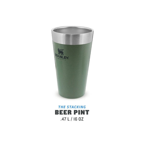 Stanley - Adventure Impilabile Birra Pinta 16Oz /470Ml Hammertone Green