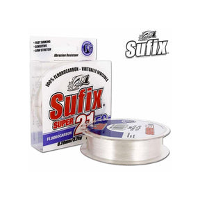 Sufix - Super 21Fc Fluorocarbon 018Mm/2.9Kg/7Lb/100M/110Yds