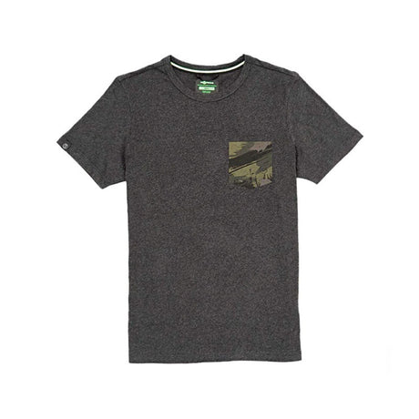 T-Shirt - Corda Faux Pocket Mens Charcoal M
