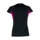 T-Shirt - Donna Univers Mura Quick-Dry Grigio/Nero/Fucsia