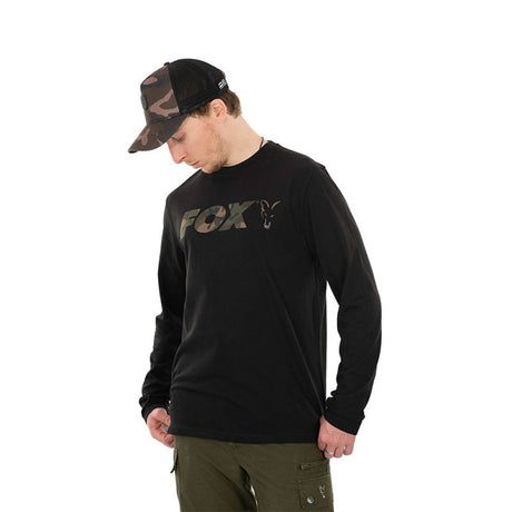 T-Shirt - Fox Long Sleeve Black/Camo