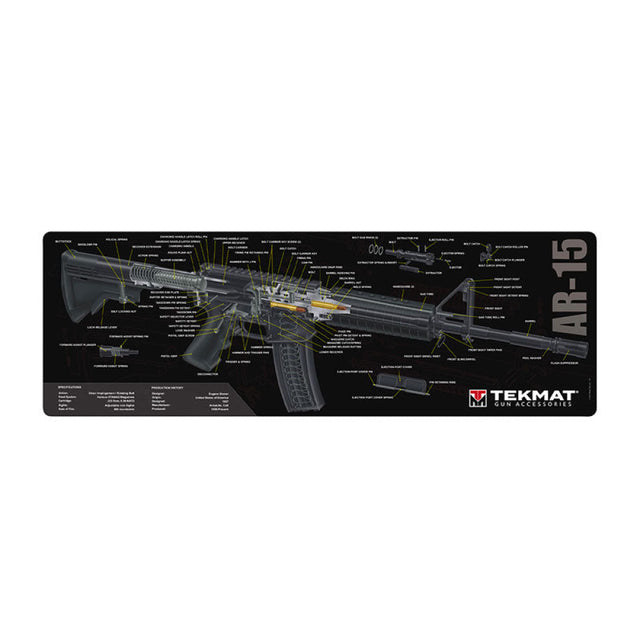 Tekmat - Ar 15 Cut Away Gun Cleaning Mat 31X92Cm