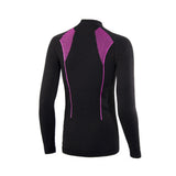 Trabaldo - Donna Maglia Termica Lightwool M/L Nero/Fucsia