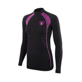 Trabaldo - Donna Maglia Termica Lightwool M/L Nero/Fucsia Xl