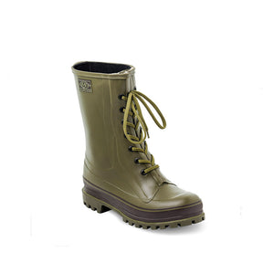 Trento - Stivali Tronchetto Lacci Oliva C.a. 40