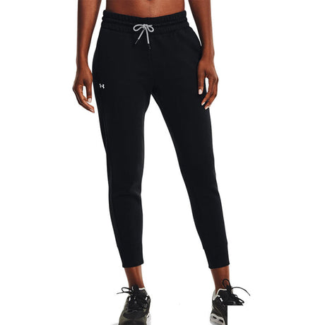 Under Armour - Donna Rival Fleece Mesh Pant Black / White 001