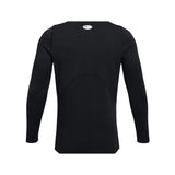 Under Armour - Uomo Coldgear® Fitted Crew Black / White 001