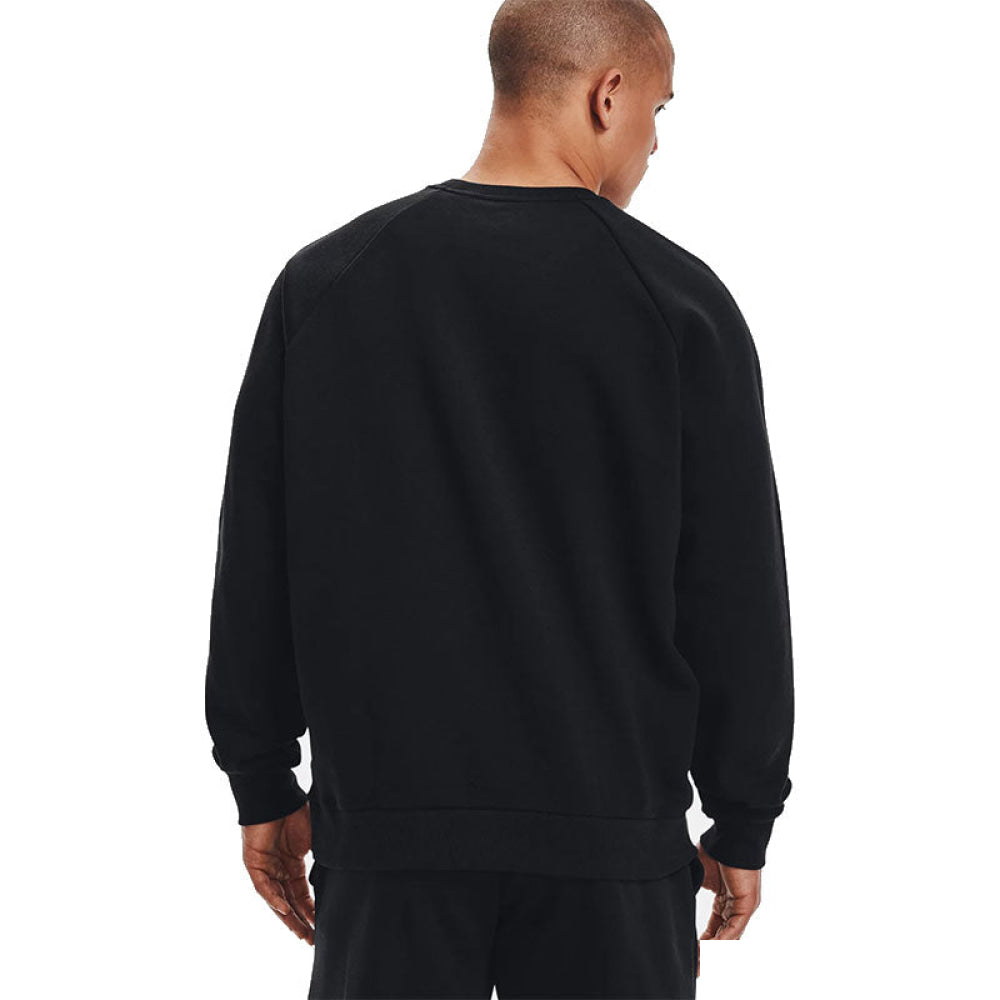 Under Armour - Uomo Felpa Rival Fleece Crew Black / Onyx White