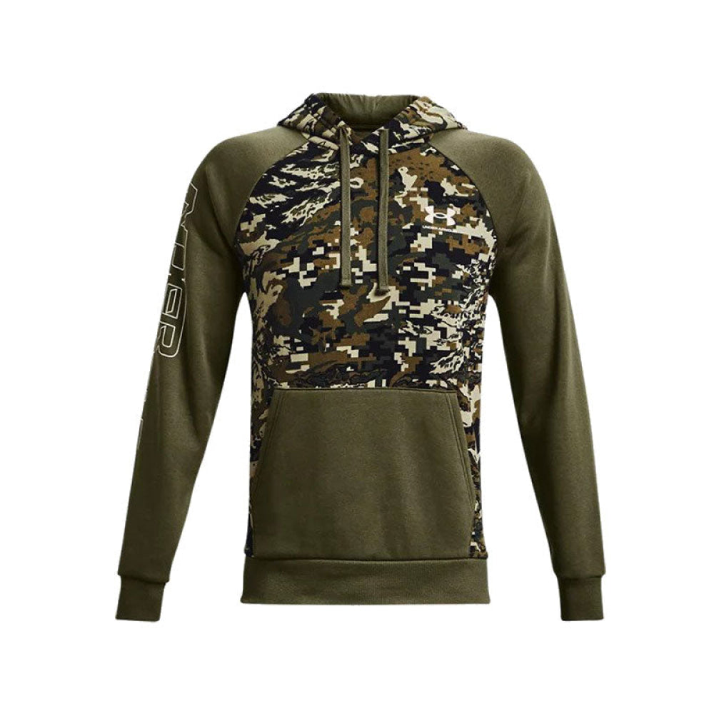 Under Armour - Uomo Rival Flc Camo Script Hd Marine Od Green / Onyx White 390 S