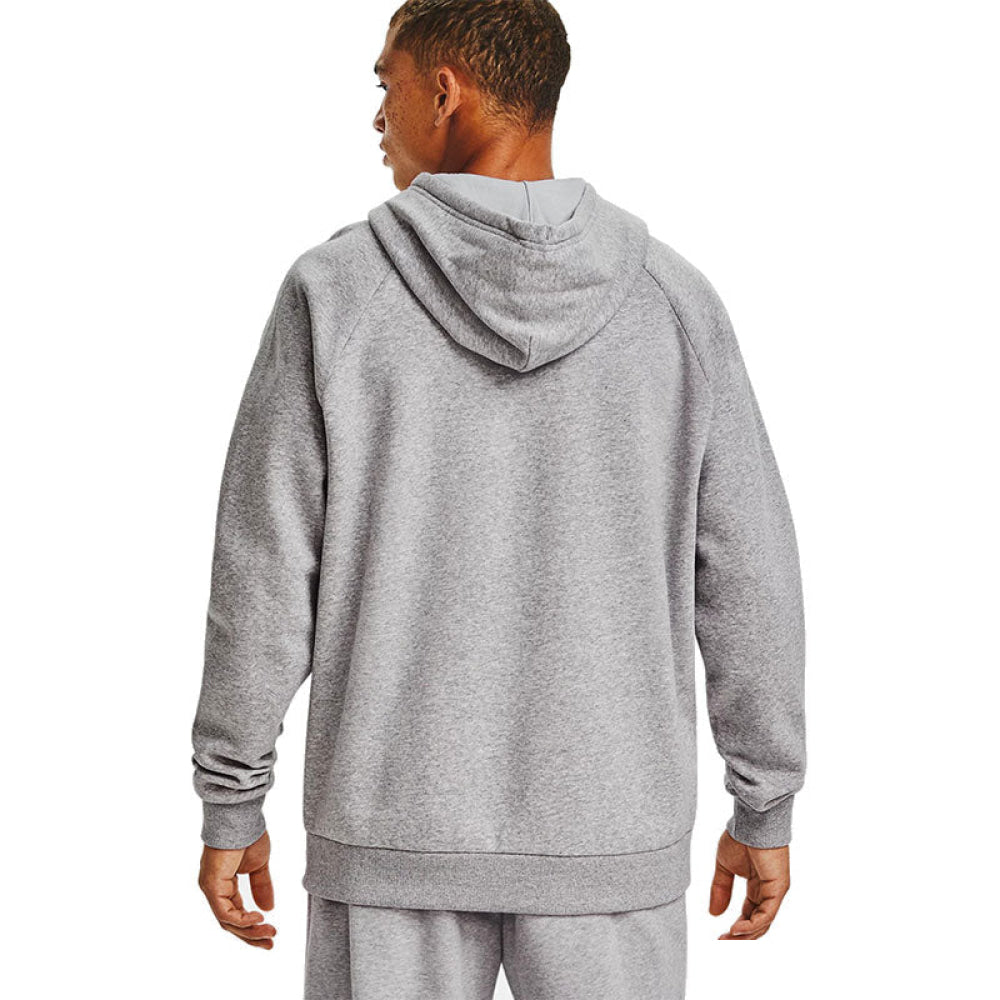 Under Armour - Uomo Rival Fleece Big Logo Hd Mod Gray Light Heather / Black 011