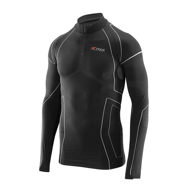 X Tech - Race 3 Manica Lunga Zip Nero S/M