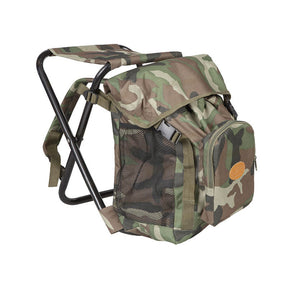 Zaino Sgabello Mimetico Verde 45X45X25Cm