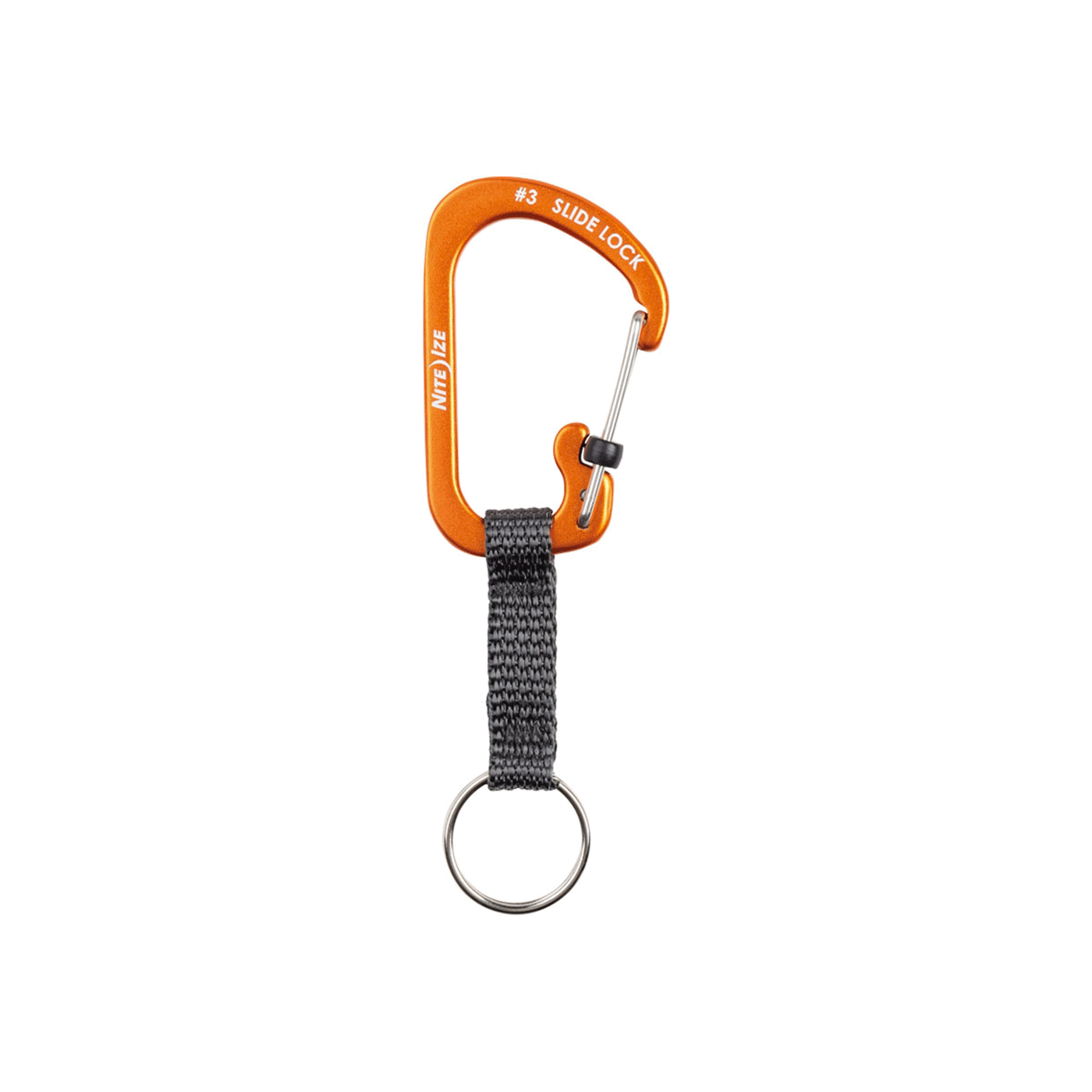 NITEIZE - PORTACHIAVI SLIDELOCK® KEY RING ALUMINUM Orange