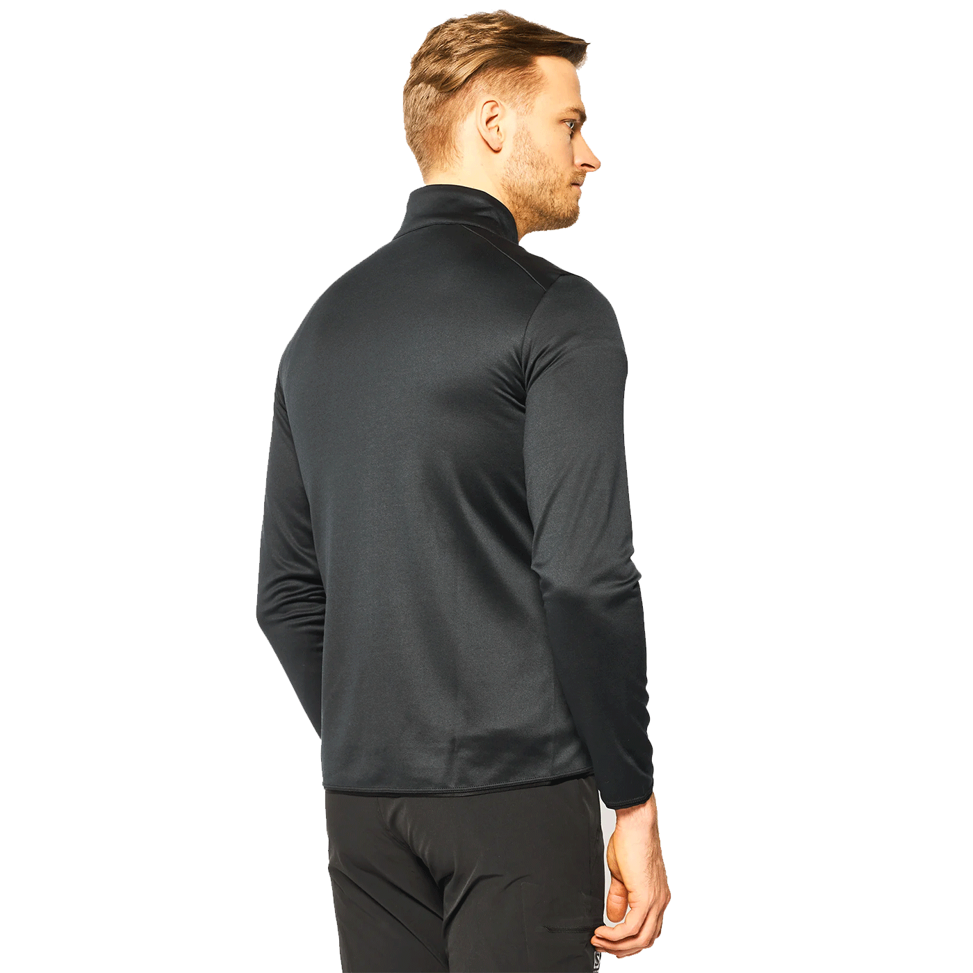 MAGLIA/PILE - SALOMON - UOMO - DISCOVERY FZ M Black MIDLAYER JACKET