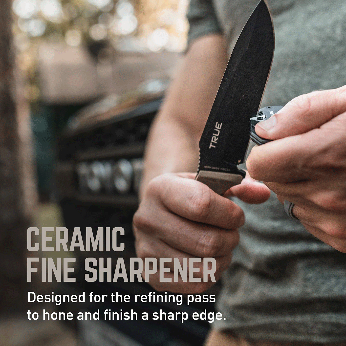 TRUE UTILITY - KNIFE SHARPENER KNIFE SHARPENER KEY RING